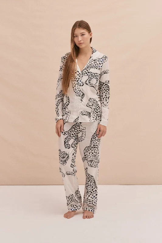 Long Pyjama Set The Jag Print Cream