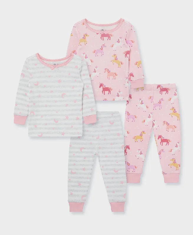 Unicorn 4Pc Pajama Set