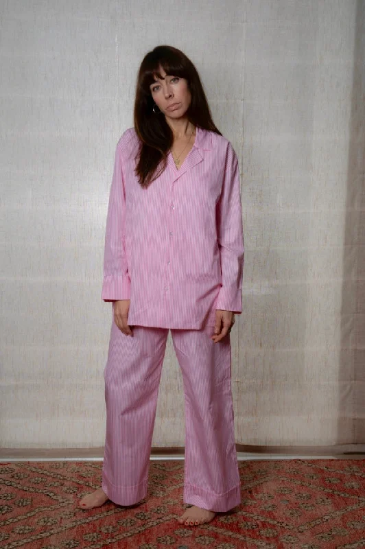 She & Him Unisex PJ set - pink stripes