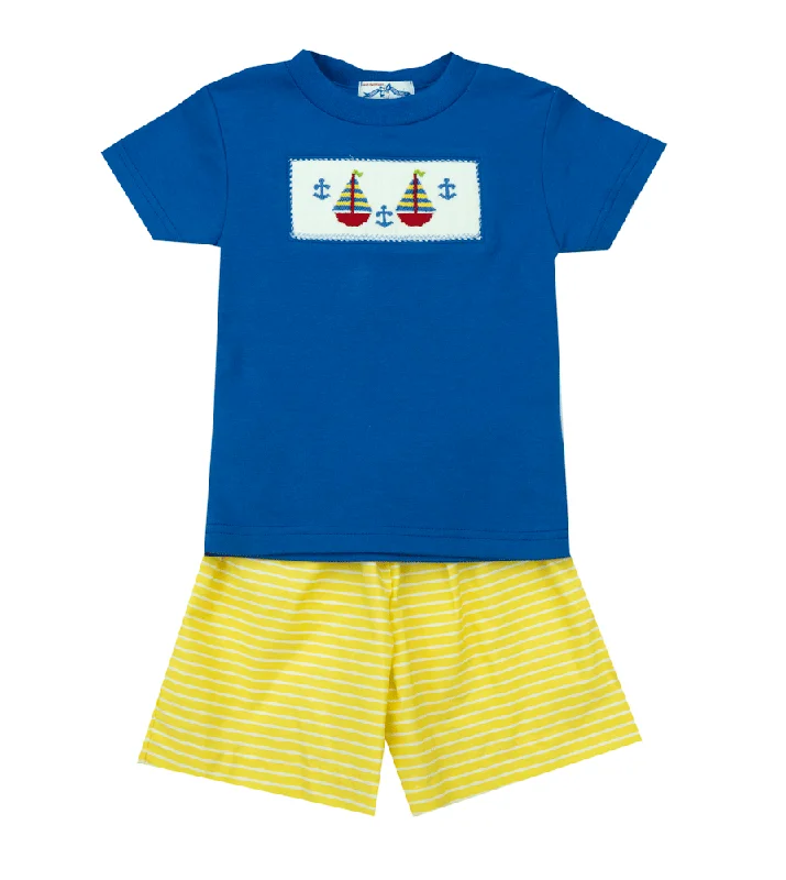 Vive La Fete Sailboat SmockedS Set