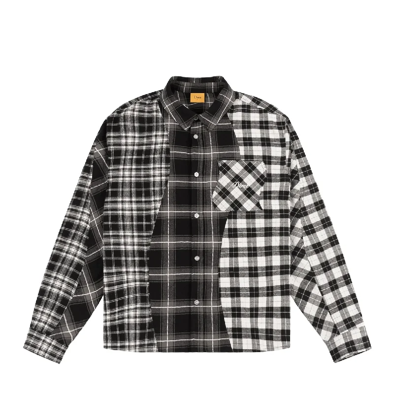 Dime Triple Plaid Shirt - Black