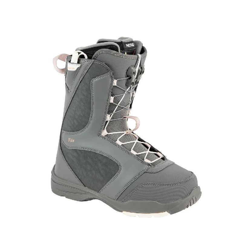 Nitro Women's 2024 Flora TLS Snowboard Boot - Charcoal