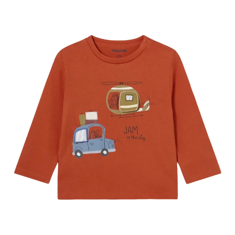 Orange Transport Graphic T-Shirt