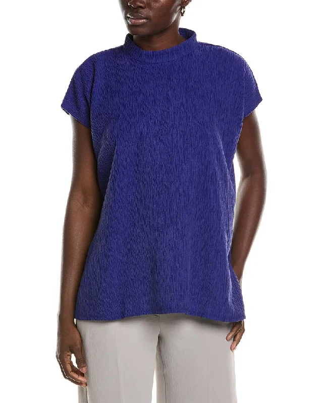 Eileen Fisher Mock Neck Square Top