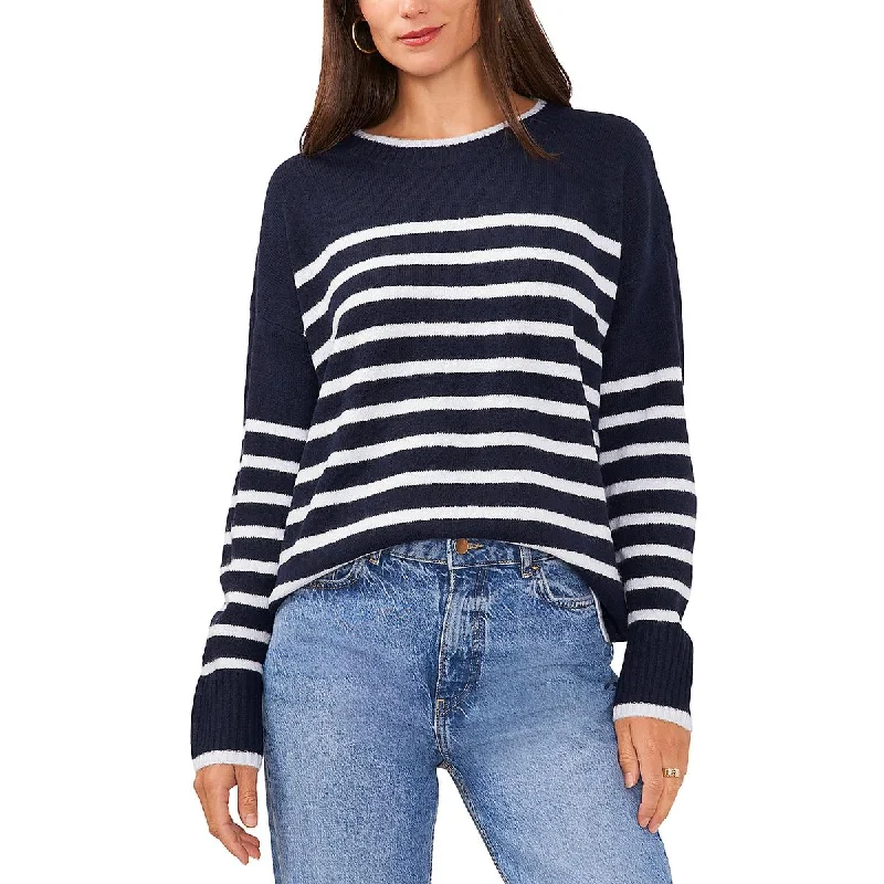 Womens Mock Neck Ribbed Pullover Sweater