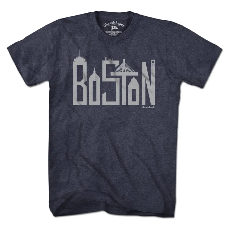 Boston Skyline Letters T-shirt