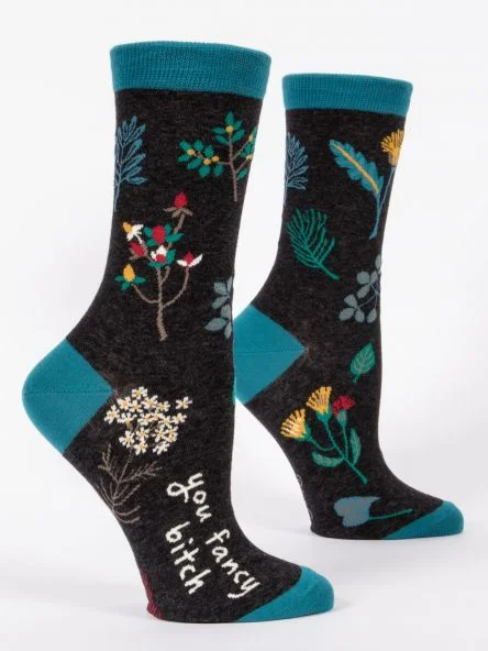 Blue Q Fancy Women's Crew Socks