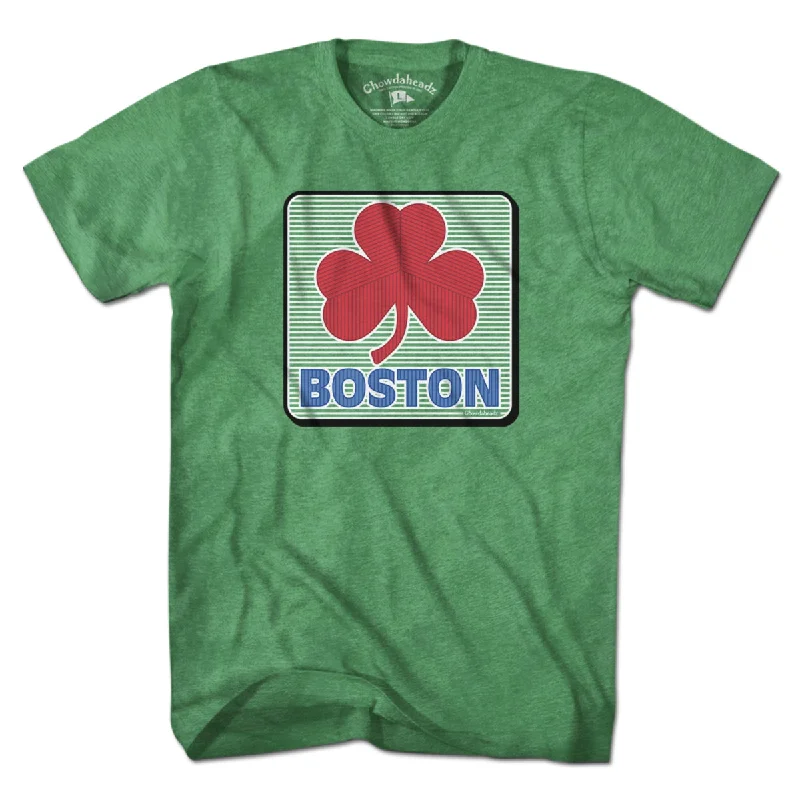 Boston Shamrock Line Drive Sign T-shirt