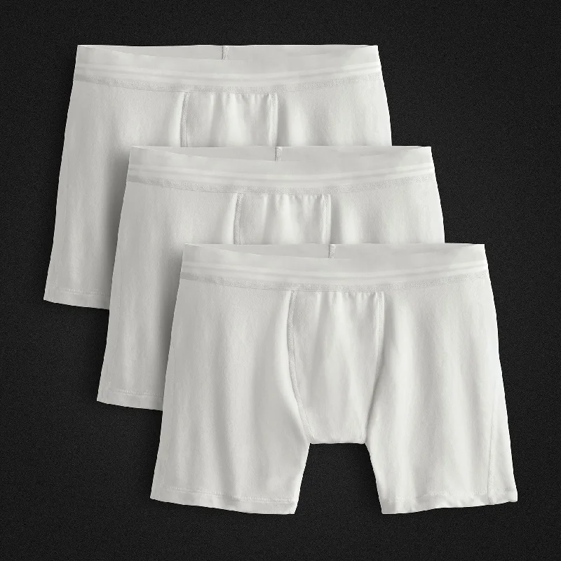 Elevated Lotus Sport Boxer Short 3 Pack - White