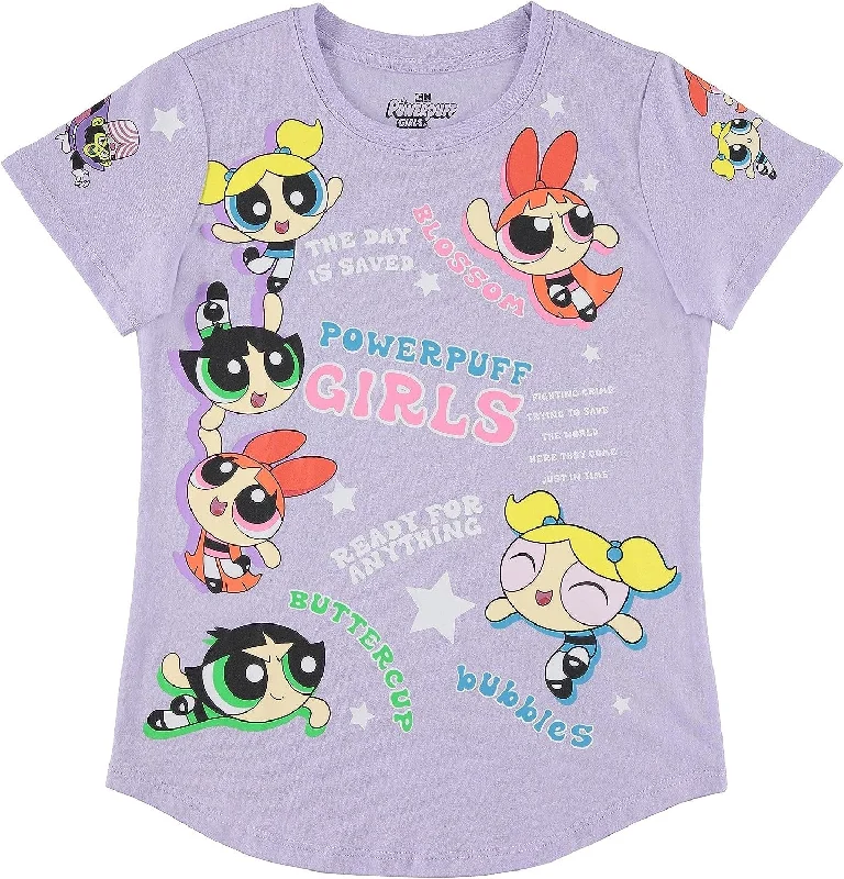 FREEZE Girls Powerpuff Short Sleeve T-Shirt- Powerpuff Girls Tee Sizes 4-16