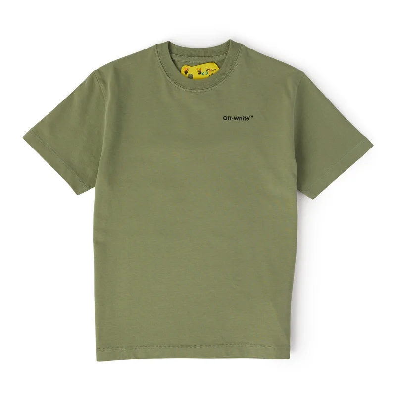 Green Mushroom Print T-Shirt