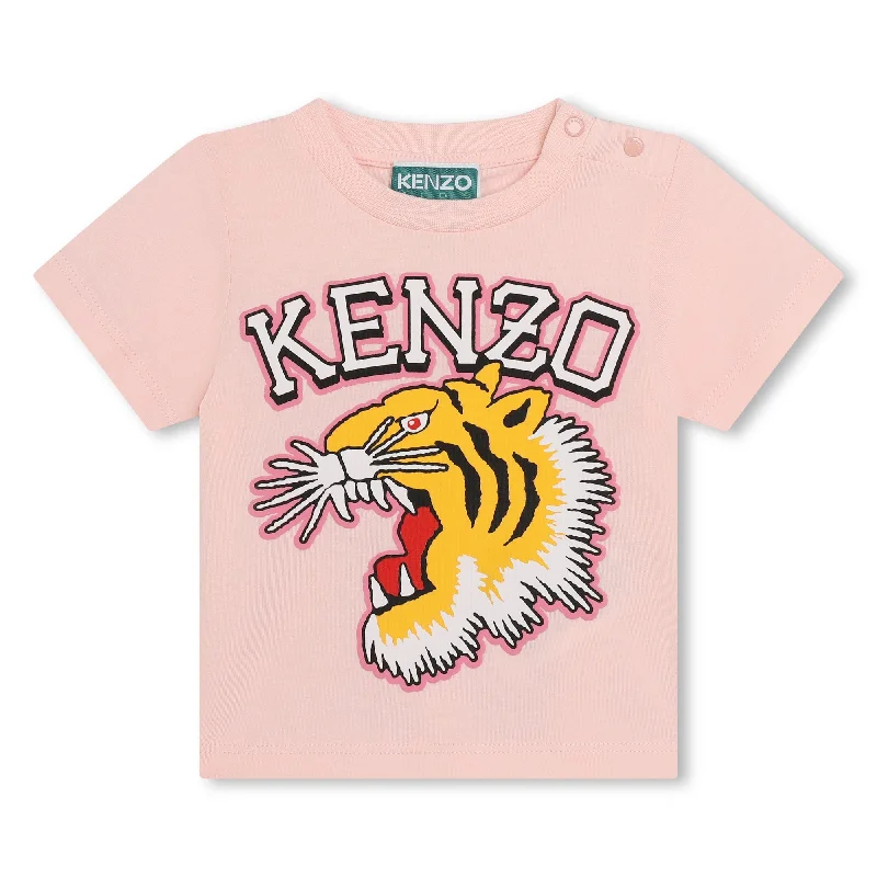 Pink Varsity Tiger T-Shirt