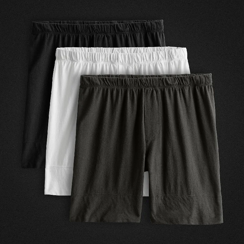 Classic Boxer Short 3 Pack - Black/White/Carbon