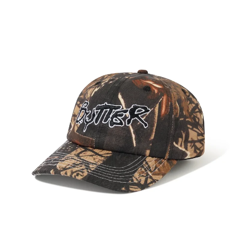 Butter Radio 6 Panel Hat - Forest Camo