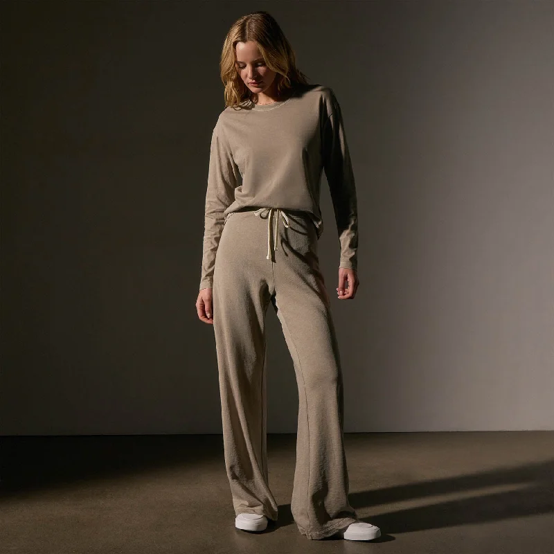 Wide Leg Sweatpant - Overcast Pigment