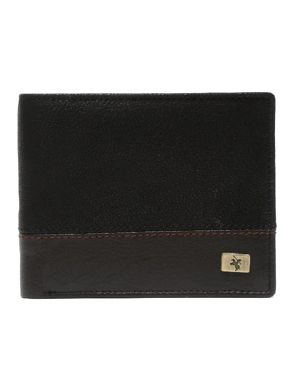 Men Black Bifold Wallet