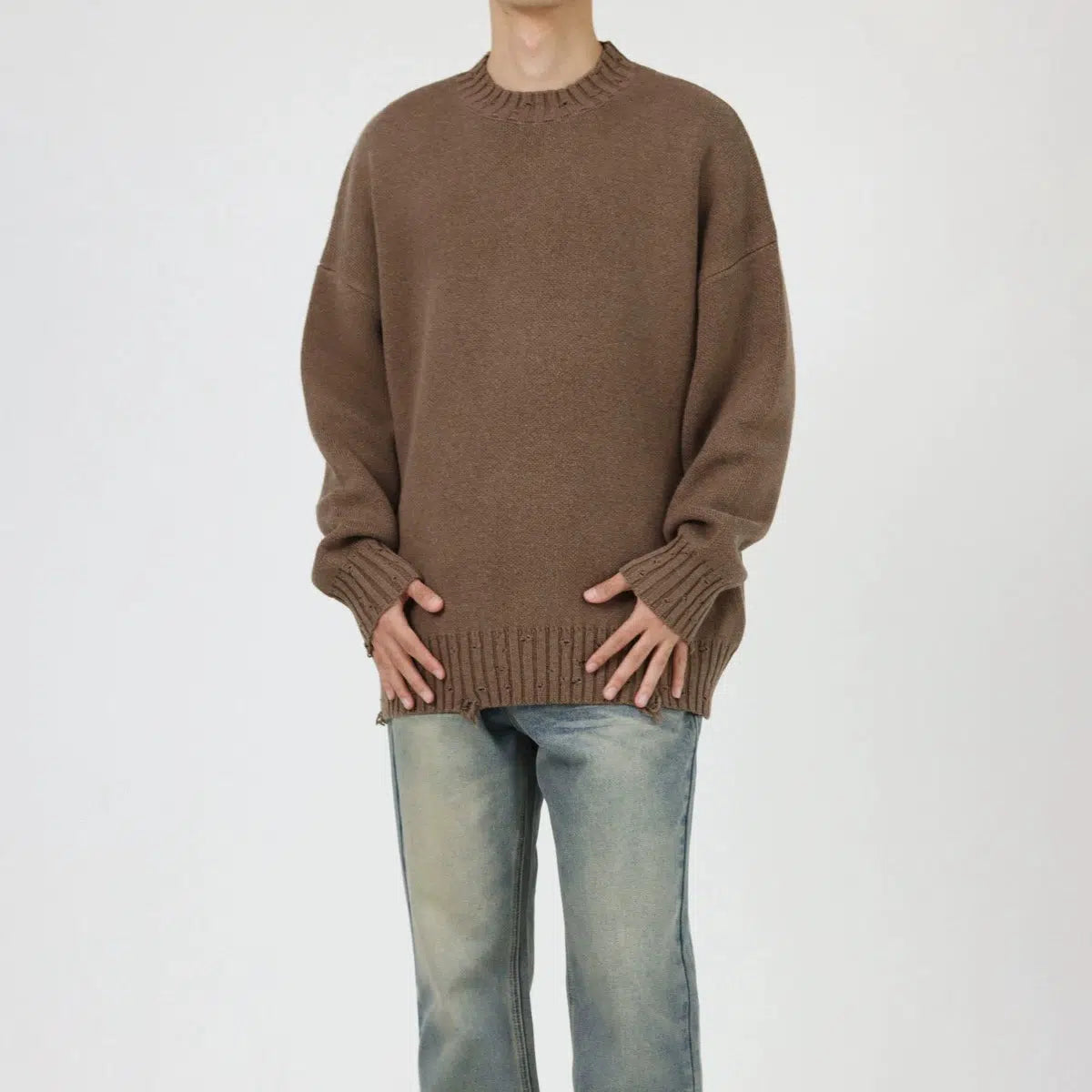 Crew Neck Knitted Sweater