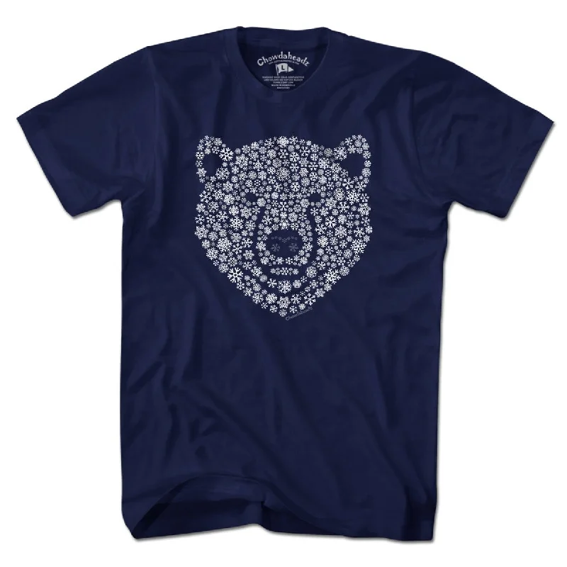 Snowflake Polar Bear Face T-Shirt