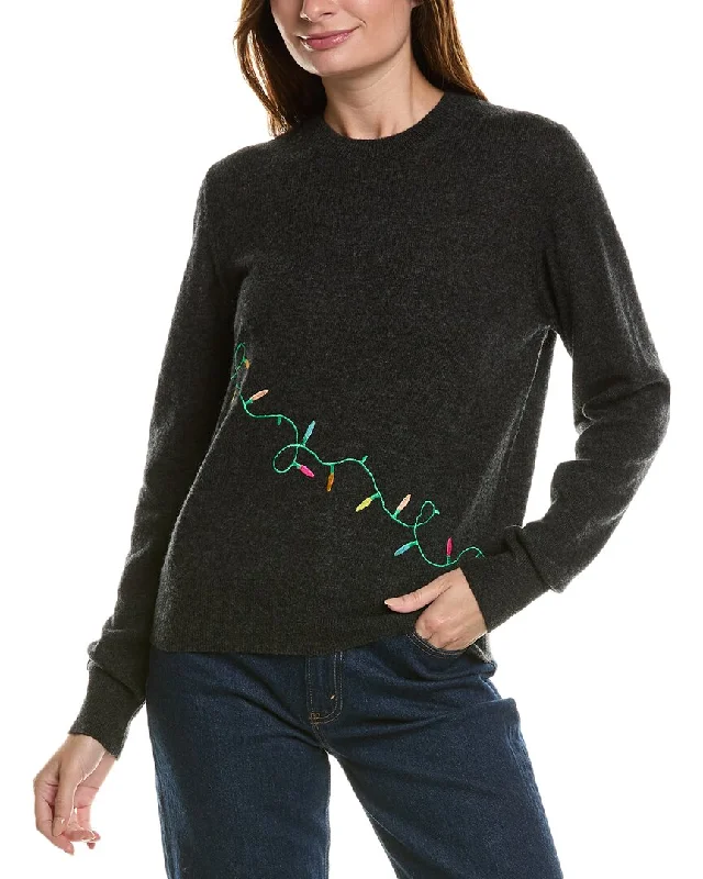 Brodie Cashmere Wool & Cashmere-Blend Festive Light Jumper