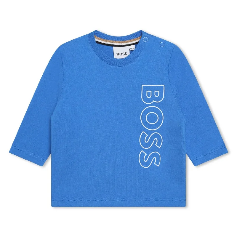 BOSS-J05A21-846-NAVY-LONG SLEEVE T-SHIRT