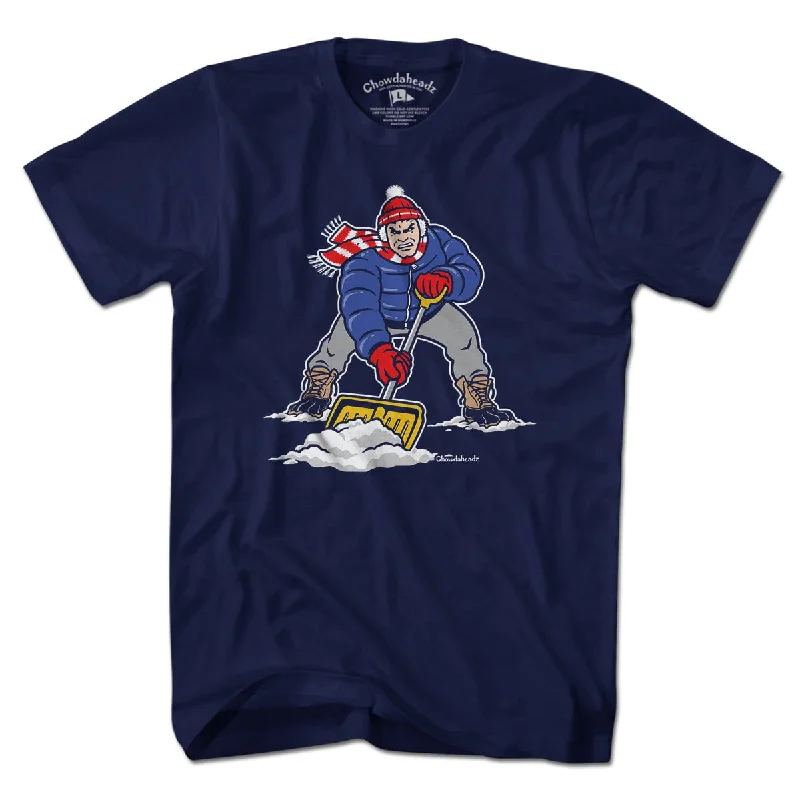 Three Point Stance Snow Shoveler T-Shirt