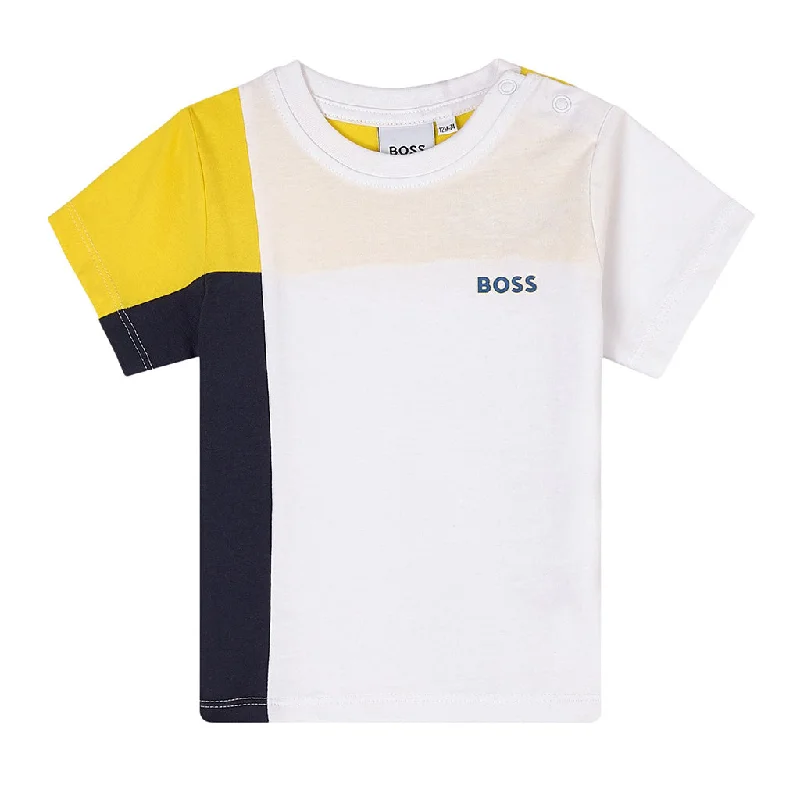 Multicolor Colorblock Logo T-Shirt