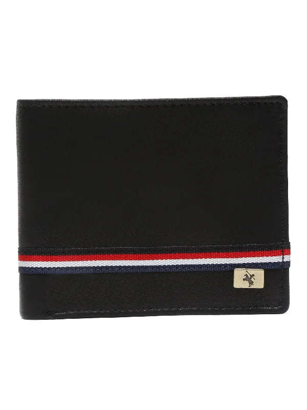 Men Black Bifold Wallet