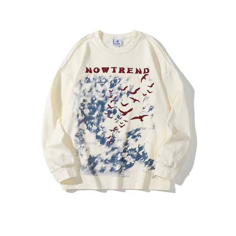 Printed Round Neck Sweatshirt