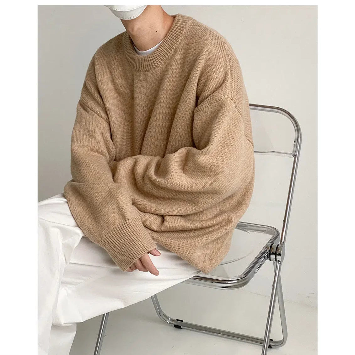 Thickened Crew Neck Sweater