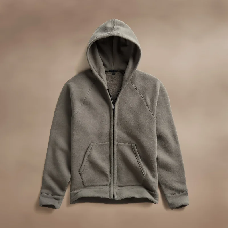 Cozy Zip Up Hoodie - Granite