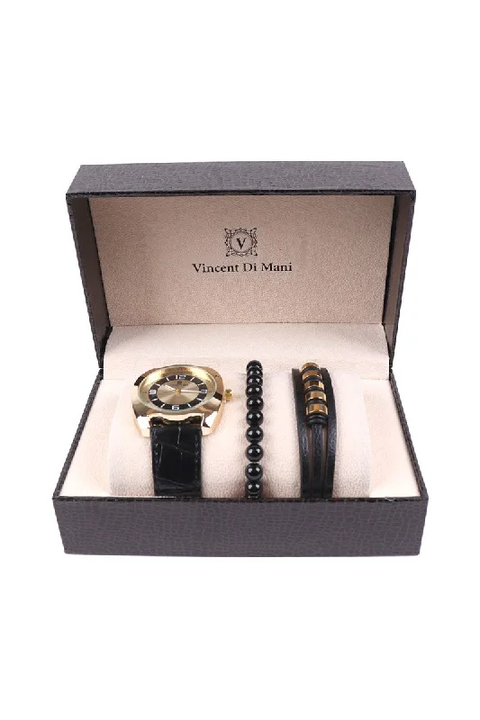 Men's Watch & Bracelet Gift Set