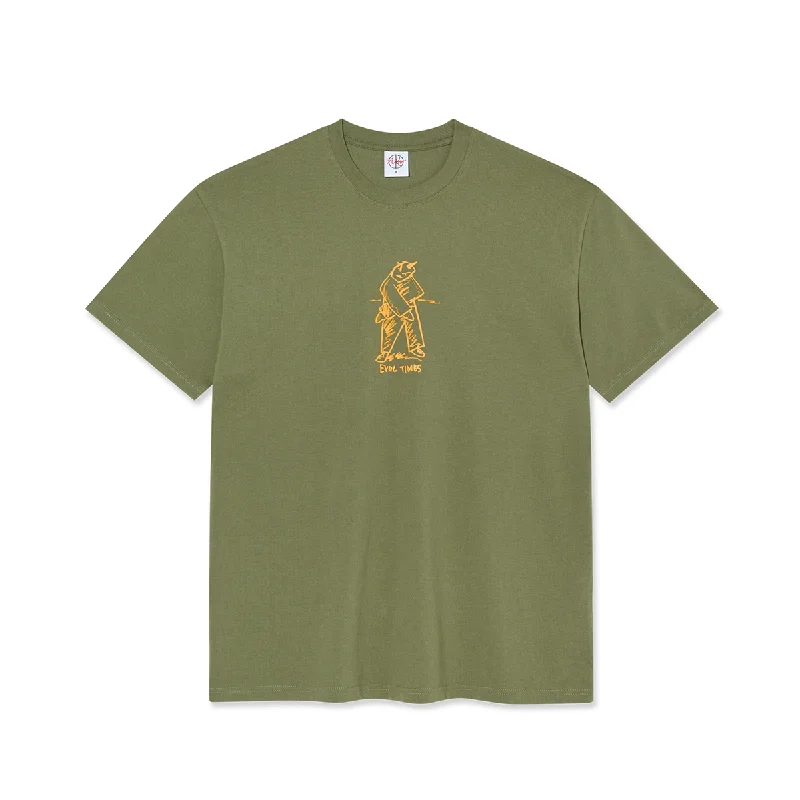 Polar Evol Times T-Shirt - Army Green