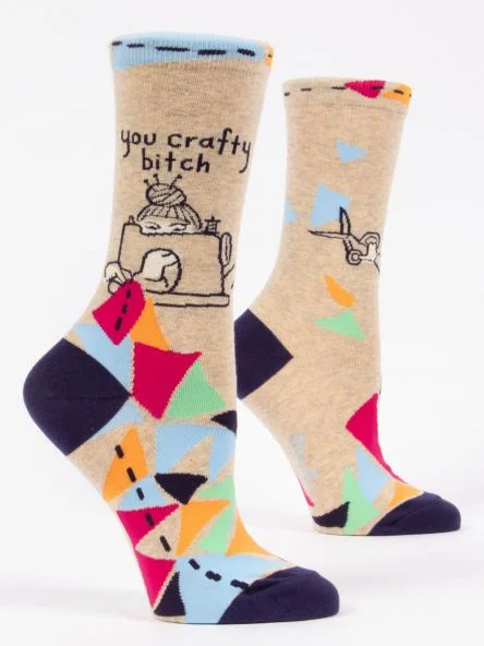 Blue Q Crafty Women's Crew Socks