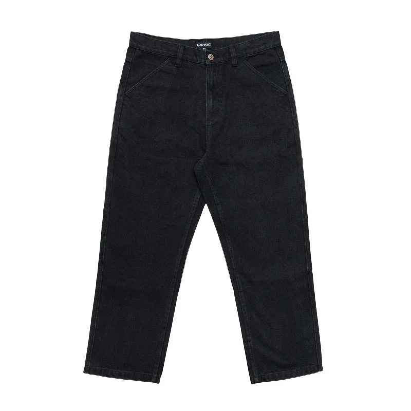 Passport Workers Club Denim Jeans - Washed Black