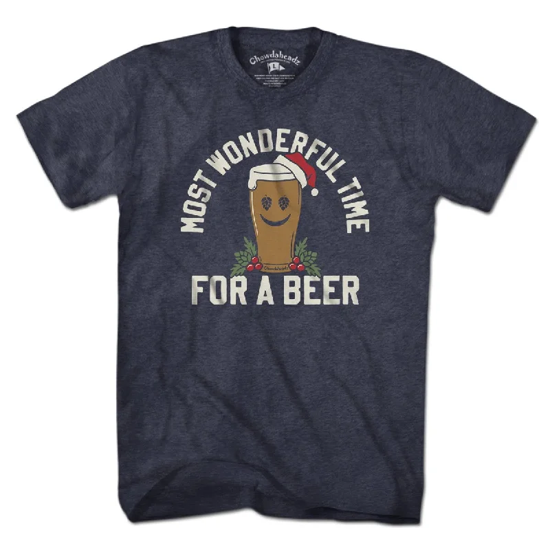 Most Wonderful Time For A Beer T-shirt