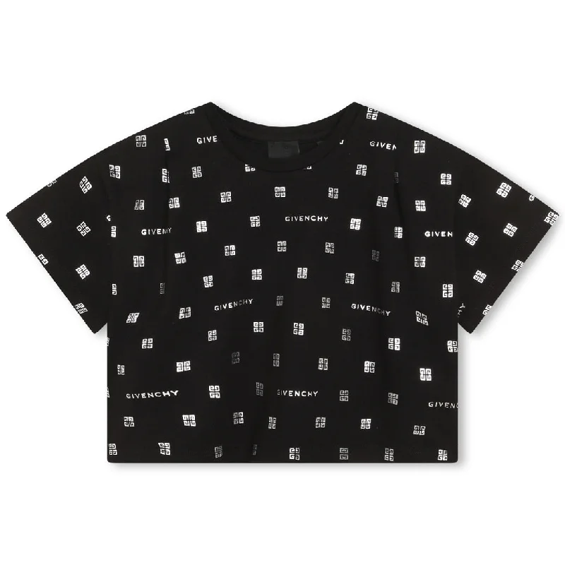 Black 4G Logo Print T-Shirt