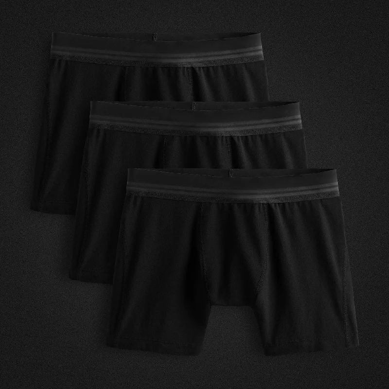 Elevated Lotus Sport Boxer Short 3 Pack - Black