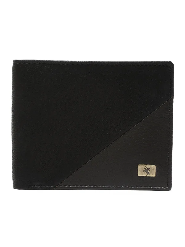 Men Black Bifold Wallet