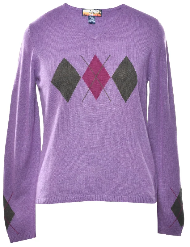 Argyle Jumper - M