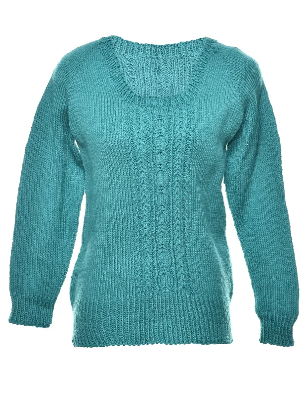 Cable Knit Jumper - M