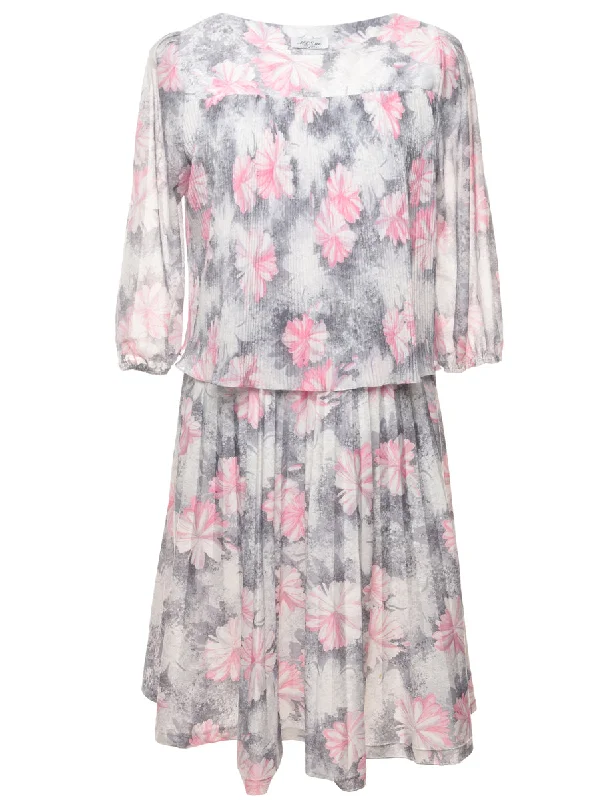 Floral Print Dress - XL