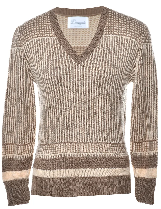 Striped Pattern Jumper - M