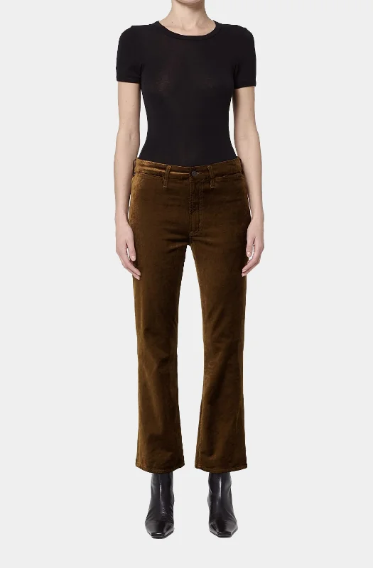 Isola Cropped Trouser in Velvet