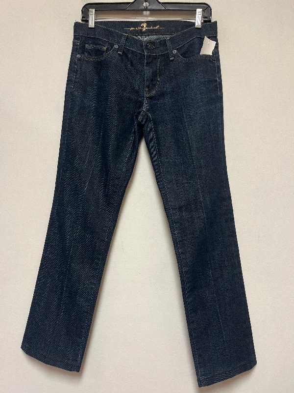 Blue Denim Jeans Boyfriend 7 For All Mankind, Size 6