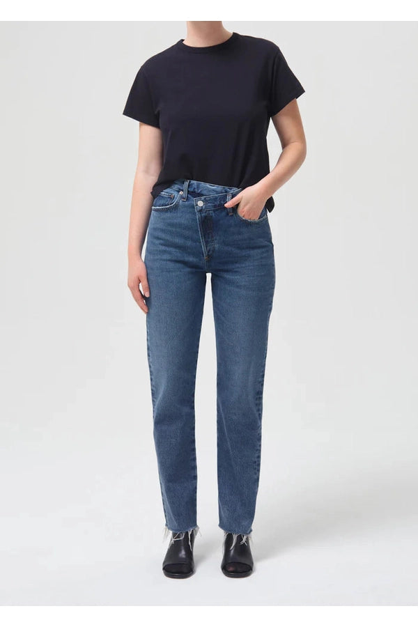 Criss Cross Straight Leg Jean