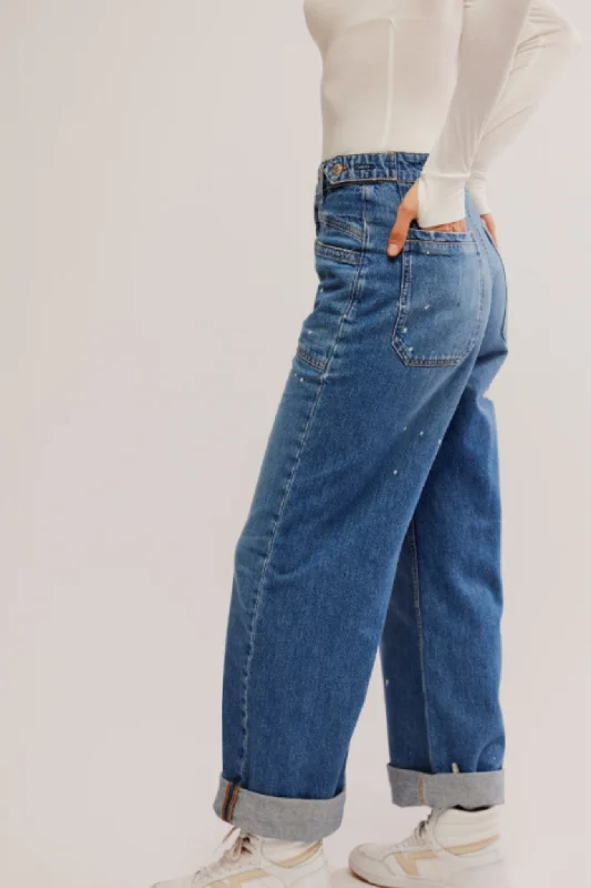 Free People: Palmer Cuffed Jeans