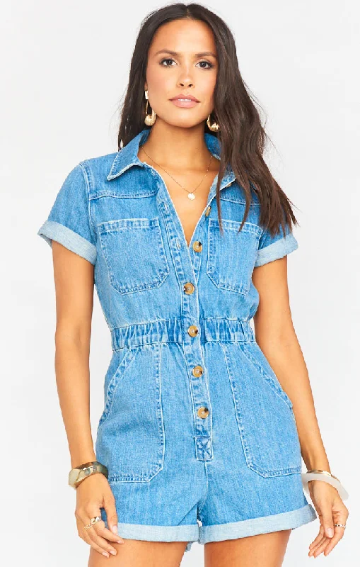 Show Me Your Mumu Cannon Romper Ocean Spray