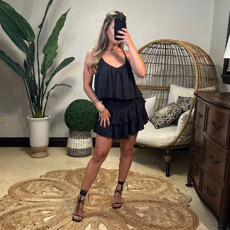 Denise Black Romper