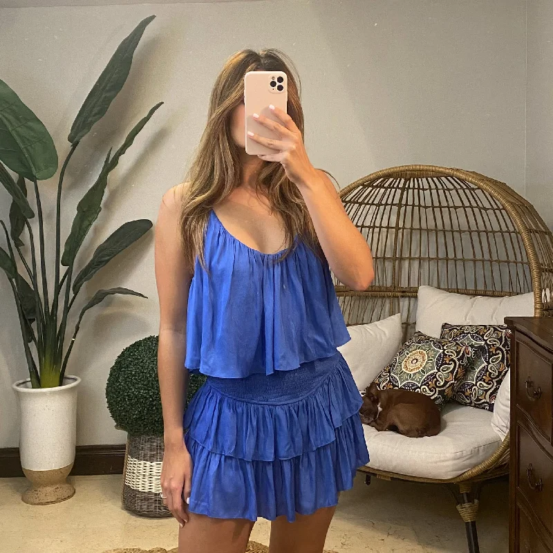 Denise Blue Romper