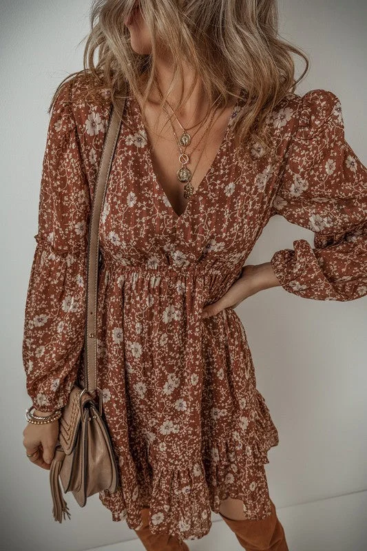 Fall Print Dress